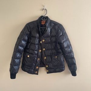 Tory Burch Black Gold Puffer Jacket - XS